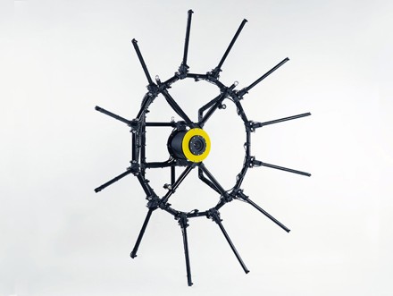 El nuevo array de Acoustic Camera Pro para medio acuático: 24 hidrófonos en doble anillo de casi dos metros de diámetro.